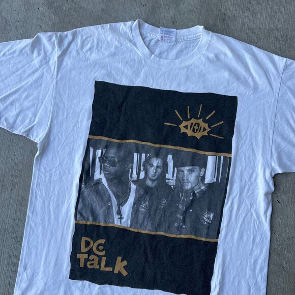 Vintage dc talk white music graphic t shirt - Picture 2 of 8